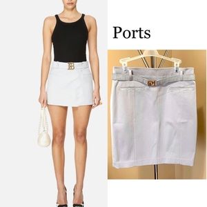 Ports Grey Pencil Skirt